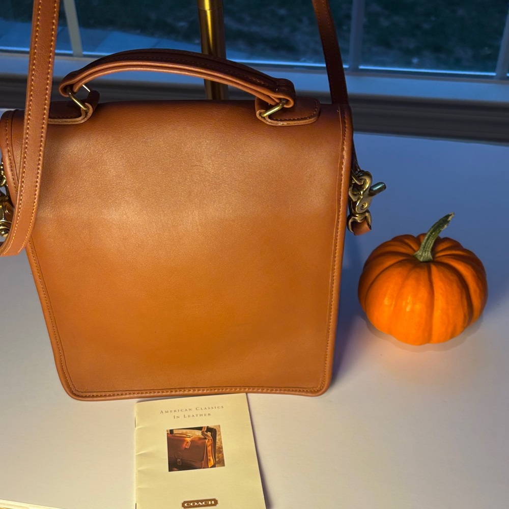 Vintage Coach Station Crossbody Bag - British Tan- never used!!! - Picture 3 of 14